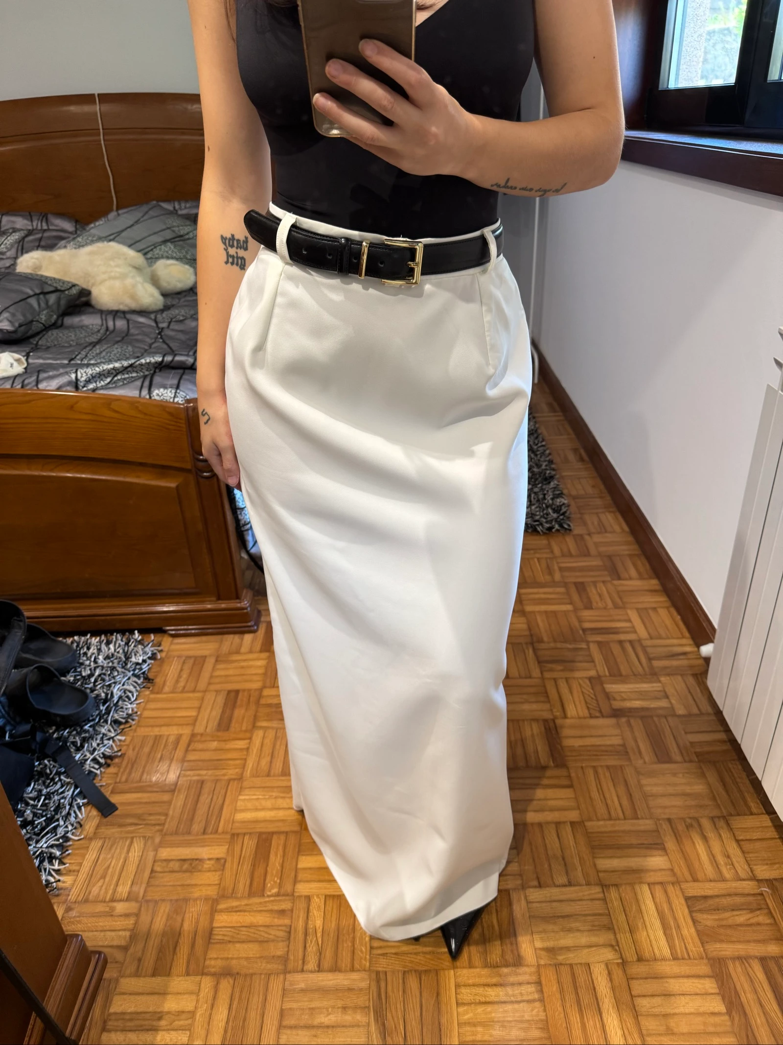 Jupe longue blanche taille XS – photo 2